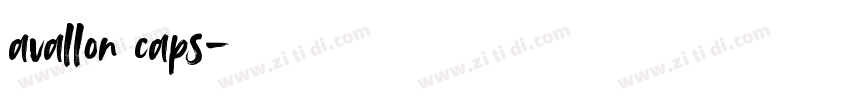 avallon caps字体转换